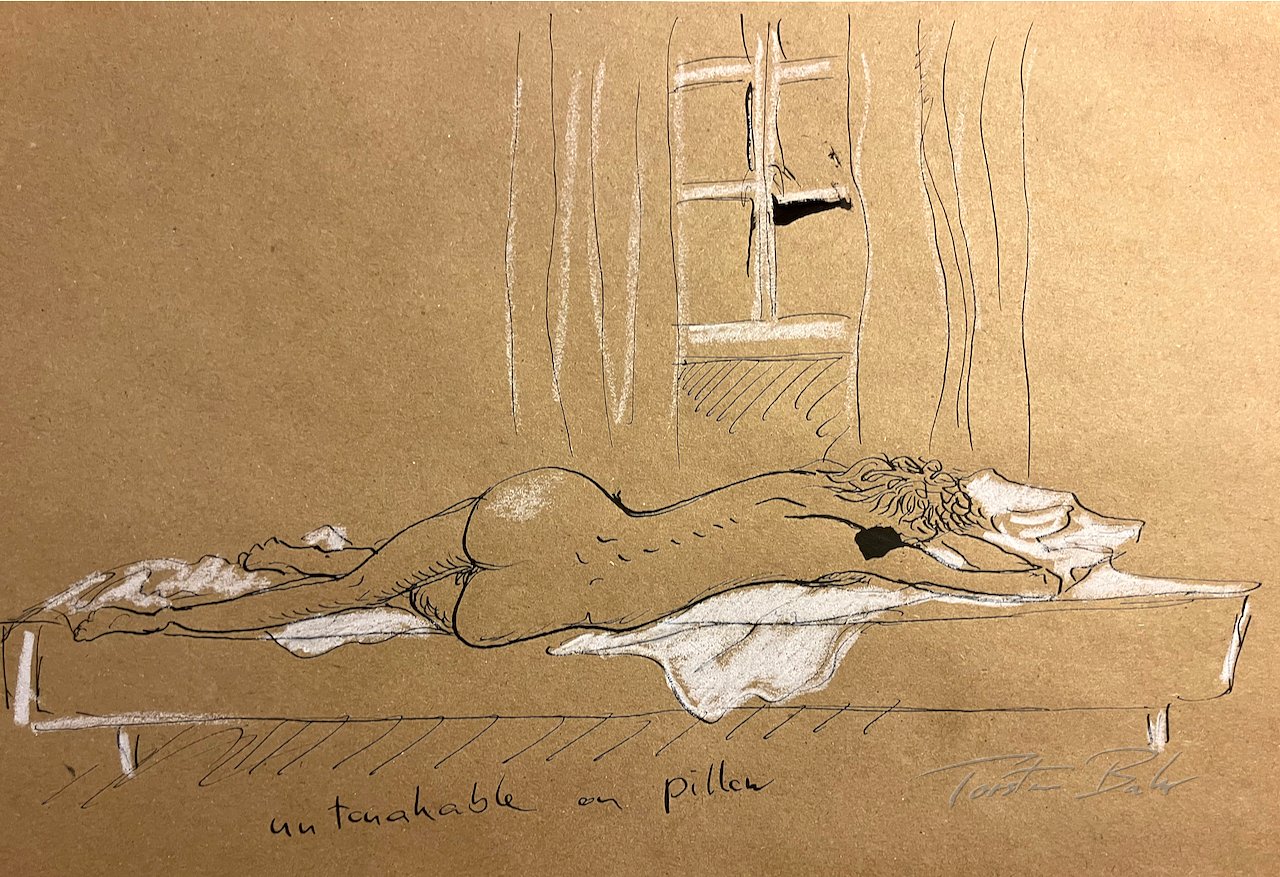 "untouchable on pillow"
