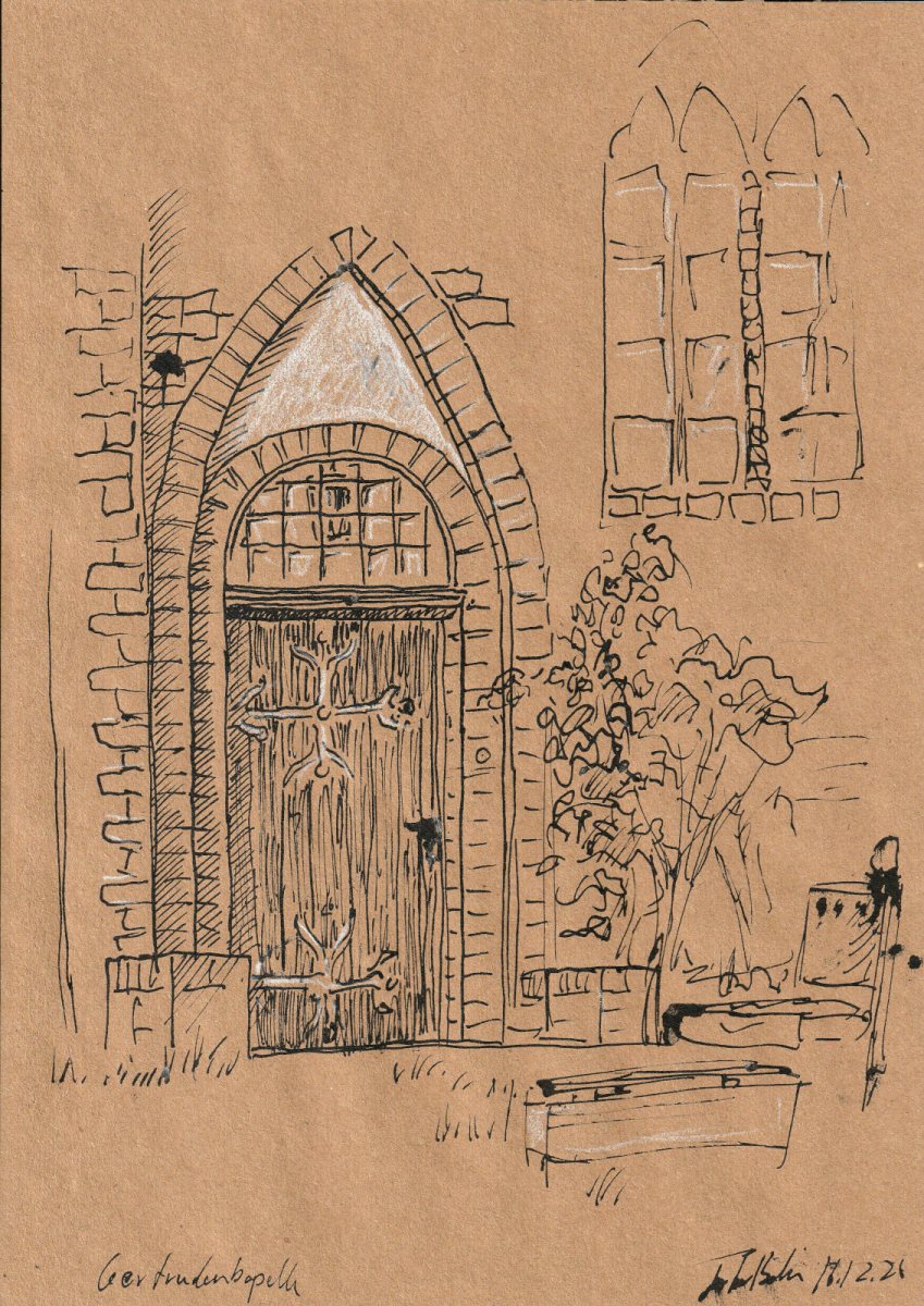Tür der Getrudenkapelle